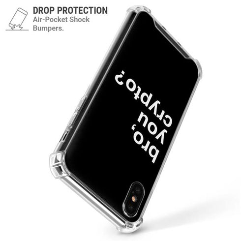 Bro You Crypto iPhone XS Max Clear Case
